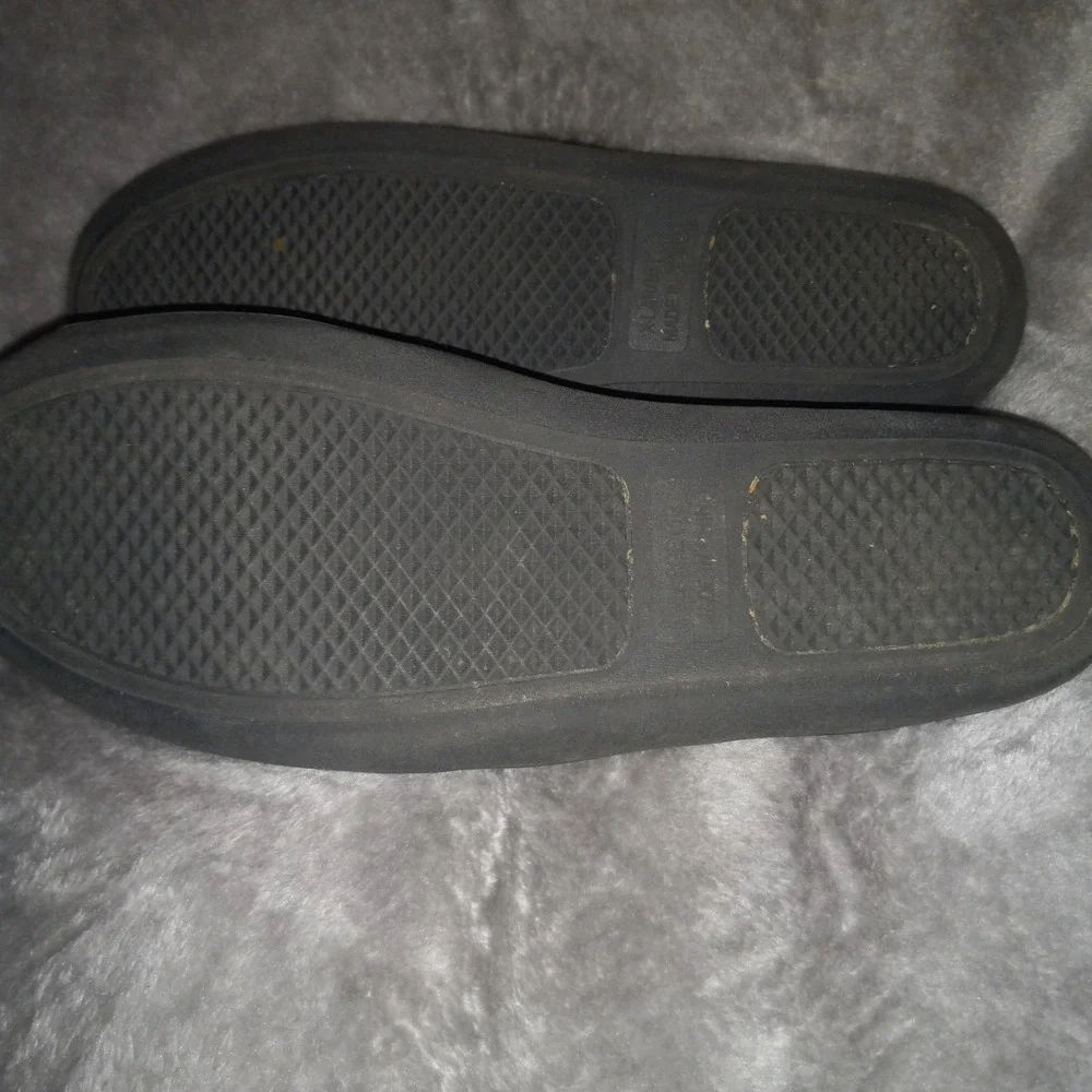 True Religion Men's Slides Slippers GREY Black Horseshoe Logo Soft 13 XL